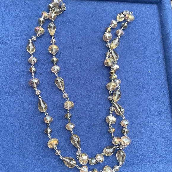 Amber tone necklace, long - Picture 3 of 4